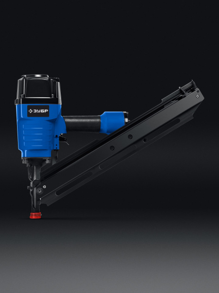 ЗУБР SN34-90, пневматический нейлер для реечных гвоздей ЗУБР SN34/D34 (50-90 мм), Профессионал (31924)