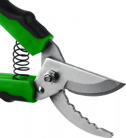 РОСТОК PC-55, 220 мм, стальные закаленные лезвия, двухкомпонентные рукоятки, плоскостной секатор (40203)