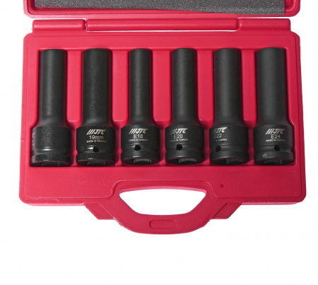 JTC Набор головок торцевых 3/4" TORX (E18-E24) 12-ти гран. (17-19мм) ударных глубоких L=110мм 6 пр. JTC