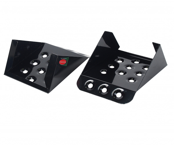 Упор под колесо RF-TRF3555 противооткатный металлический для грузовых а/м (длина - 230мм, ширина - 200мм, высота - 125мм), к-т 2шт  ROCKFORCE /1/2