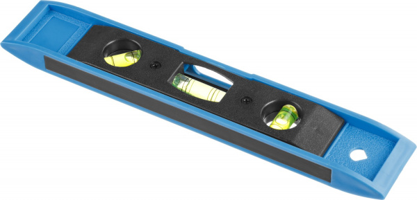 СИБИН МИНИ, 230 мм, магнитный пластмассовый уровень (3453)