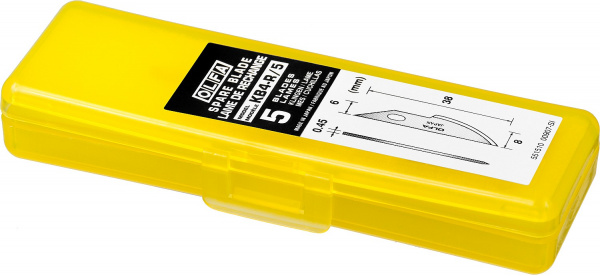 OLFA 6 мм, для ножа, закругленные лезвия (OL-KB4-R/5)