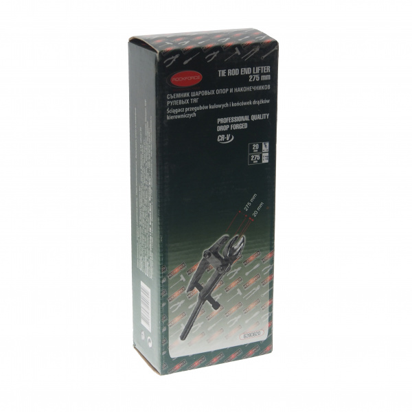 Съемник RF-6280820 шаровых опор и наконечников рулевых тяг удлиненный(L-275мм, размер зева 20мм) ROCKFORCE /1