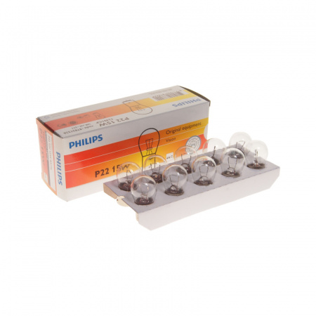 Автолампа P22 (15W) BA15s STOP 12V PHILIPS /10/200