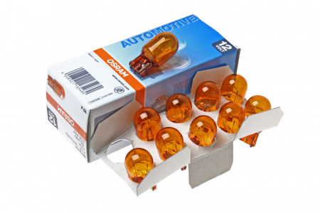 Автолампа WY21W (W3*16d) YELLOW 12V OSRAM /10/50