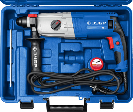 ЗУБР 32 мм, 1100 Вт, перфоратор SDS Plus, Профессионал (ЗП-32-1100 К)