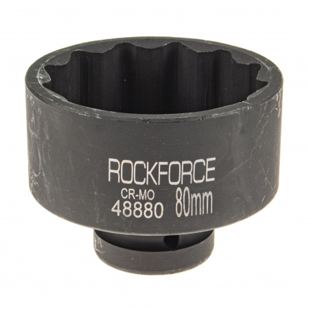 Головка торцевая 80мм 1" 12-гранная ударная L=78мм ROCKFORCE RF-48880 /1/20 Головка торцевая 80мм 1" 12-гранная ударная L=78мм ROCKFORCE RF-48880 /1/20
