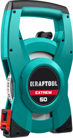 KRAFTOOL 50 м, геодезическая стальная мерная лента (34185-50)