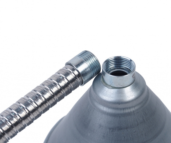 JTC Воронка 140мм металлическая (гибкий слив) L=630мм JTC