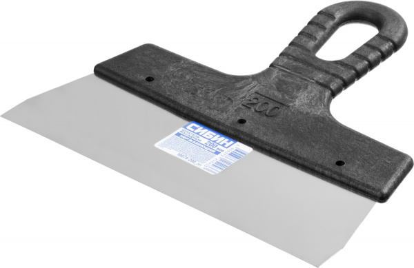 СИБИН 200 мм, пластиковая ручка, нержавеющий фасадный шпатель (10079-200)