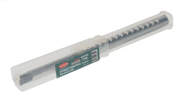 Развертка RF-290107 ручная (прямая) 7мм, в пластиковом футляре ROCKFORCE /1