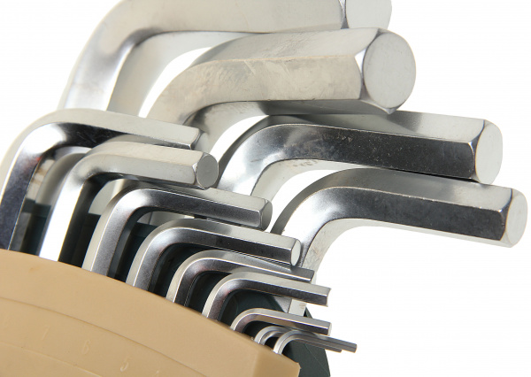 Набор ключей RF-5137L Г-образные 6-гранные длинные, 13пр.  ROCKFORCE /1 Набор ключей RF-5137L Г-образные 6-гранные длинные, 13пр.  ROCKFORCE /1