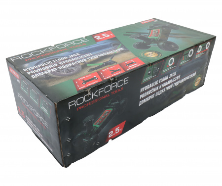 Домкрат гидравлический RF-T830018EMT подкатной 2,5т (h min 155мм.h max 615мм) ROCKFORCE /1
