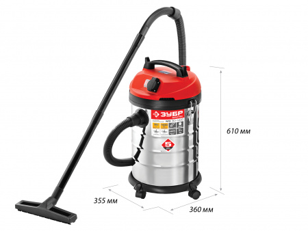 ЗУБР М3, 30 л, 1400 Вт, строительный пылесос (ПУ-30-1400 М3)