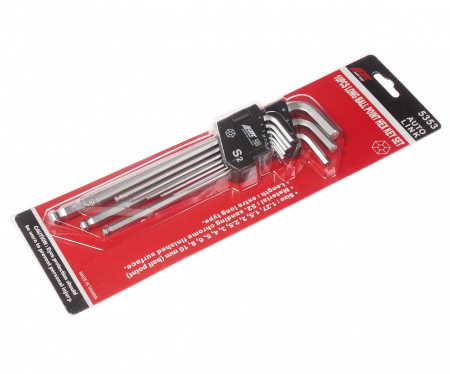 JTC Набор ключей шестигранных 1.27-10мм Г-образных экстрадлинных с шаром 10 предметов JTC JTC Набор ключей шестигранных 1.27-10мм Г-образных экстрадлинных с шаром 10 предметов JTC