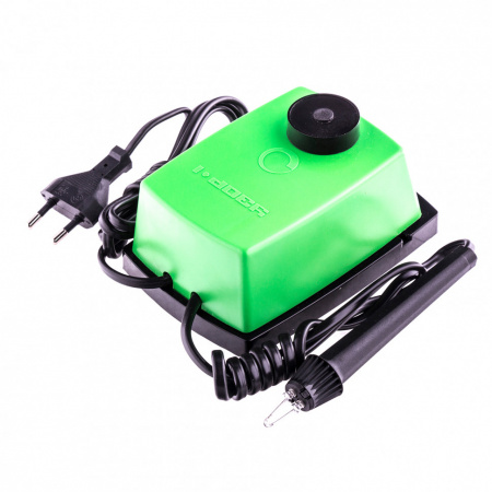 Электроприбор для выжигания по дереву "Узор 1" с подставкой, запасная игла, 5 проекций Сибртех