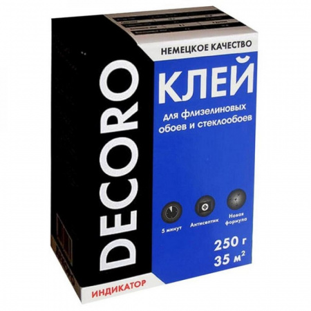 Клей обойный Decoro флизелин 250гр (35м2) (30)