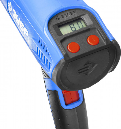 ЗУБР 2000 Вт, технический фен, дисплей, кейс, Профессионал (ФТ-П2000 М2ДК)