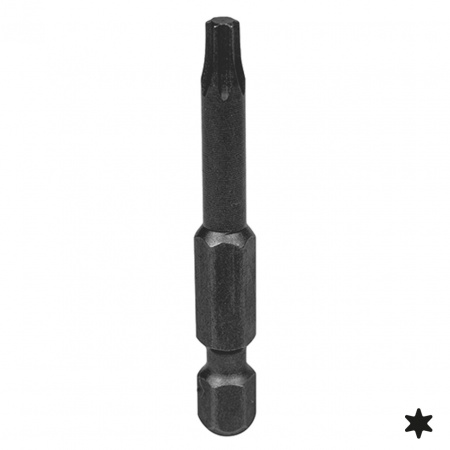 Вставка (бита) торцевая 1/4", Torx, Т10, 50 мм, для шуруповерта KING TONY 715010T