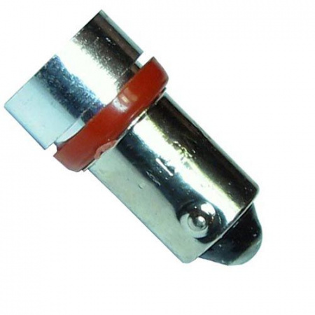 Автолампа T20W (BA9s) SMD LED+50% SUPER BRIGHT RED 60лм   12V MEGAPOWER /10 /100 /1000