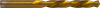 TDB030NTB Сверло спиральное по металлу HSS TiN в блистере, d3.0 мм