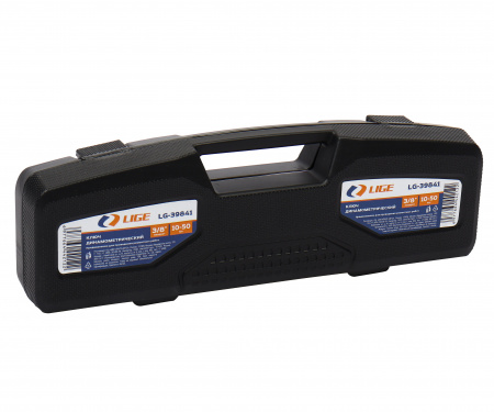 Ключ динамометрический 3/8" (10-50Nm) L-310мм в кейсе LG-39841 LIGE /1/10 NEW