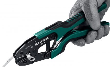 KRAFTOOL CP-4, 0.5 - 10 мм2, для медных наконечников и гильз, пресс-клещи (45461-4)