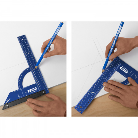 ЗУБР Система-32, разметочный мебельный угольник, Профессионал (34398-30)