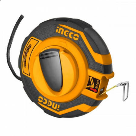 Рулетка геодезическая  20*12,5 мм стальная лента INGCO HSMT8420