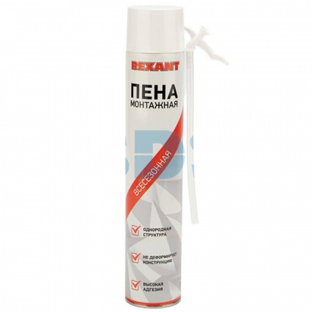 Пена монтажная бытовая Rexant всесезонная 50л 580г 1000мл (16)