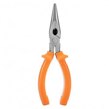 Длинногубцы прямые Classic, 160 мм, шлифованные, пластмассовые рукоятки Sparta