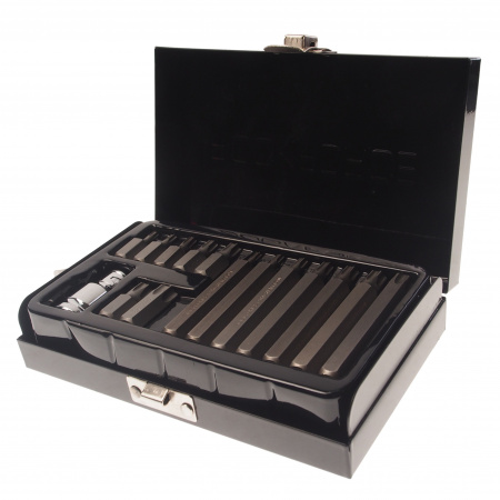 Набор бит RF-4156TH TORX с отверстием и битодержателем,15пр. 1/2"(L: 30/75мм; Т20,Т25,Т30,Т40,Т45,Т50,Т55), в металлическом кейсе ROCKFORCE /1