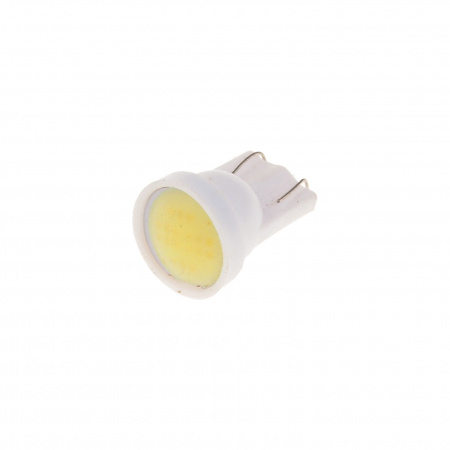 Автолампа T10W (W2,1x9,5d) COB 1 SMD CHIPS WHITE 6000K 90лм   12V MEGAPOWER /10 /100