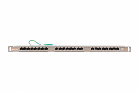 NMC-RP24SE2-HU-MT, Патч-панель NIKOMAX 19", 0,5U, 24 порта, Кат.6, RJ45/8P8C, 110/T568A/B, экранир