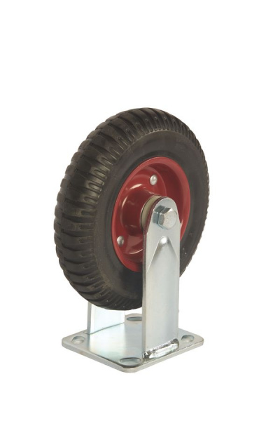 Колесо большегрузное неповоротное PF 200 200 мм резина с протектором (F) Колесо большегрузное неповоротное PF 200 200 мм резина с протектором (F)