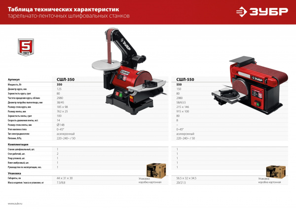 ЗУБР d 150 мм, 100 х 914 мм лента, 550 Вт, тарельчато - ленточный шлифовальный станок (СШЛ-550)
