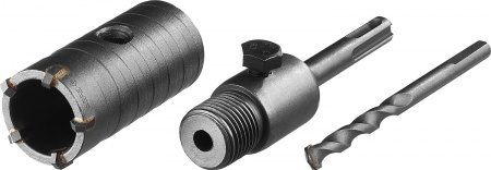 ЗУБР 35 мм, SDS - Plus, 5Т, коронка по бетону с оснасткой (29211-35)