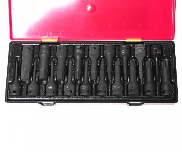 JTC Набор головок торцевых 1/2" TORX,HEX ударных 19 предметов в кейсе JTC JTC Набор головок торцевых 1/2" TORX,HEX ударных 19 предметов в кейсе JTC