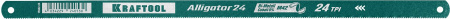 KRAFTOOL Alligator-24, 24 TPI, 300 мм, биметаллическое гибкое полотно по металлу (15942-24)