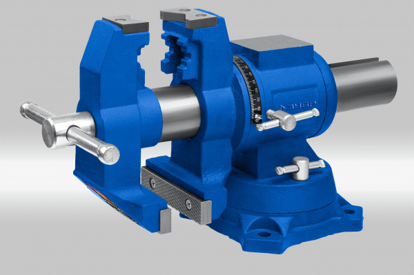 ЗУБР ЭКСПЕРТ-3D, 100 мм, многофункциональные слесарные тиски (32712-100)