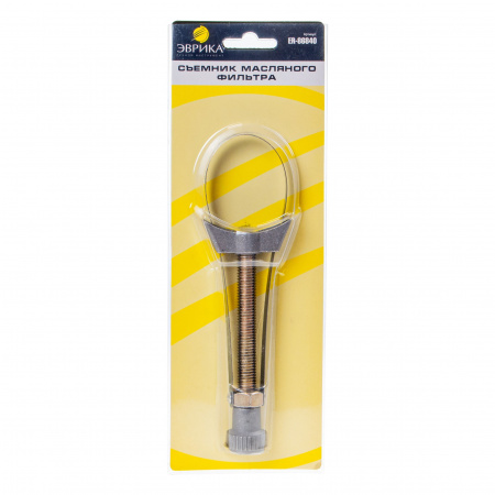 Съемник масляного фильтра ER-86840 ленточный (60-110мм) в блистере ЭВРИКА /1/50