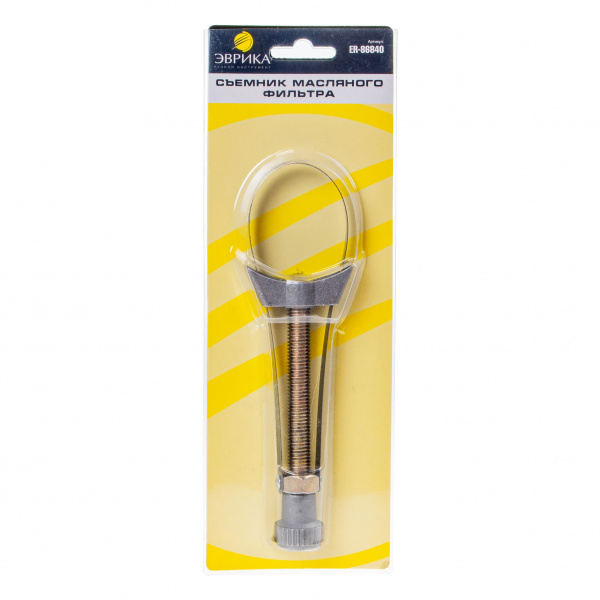 Съемник масляного фильтра ER-86840 ленточный (60-110мм) в блистере ЭВРИКА /1/50 Съемник масляного фильтра ER-86840 ленточный (60-110мм) в блистере ЭВРИКА /1/50