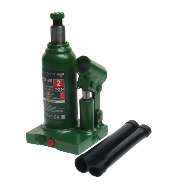 Домкрат гидравлический RF-T90204(DS) бутылочный с клапаном 2т (выс.подъема 150-280мм) ROCKFORCE /1/10