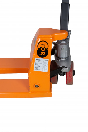 Тележка гидравлическая узковильная 2500 кг 1150х450 мм полиуретановые колеса TOR RHP Тележка гидравлическая узковильная 2500 кг 1150х450 мм полиуретановые колеса TOR RHP