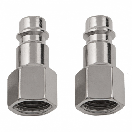 Ниппель универсальный быстросъемный ("папа"), 1/4, внутренняя резьба, 2 шт, Stels