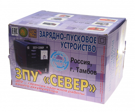 Зарядно-пусковое устройство ЗПУ-СЕВЕР для АКБ 12V (12A, в режиме пуска 180А) автомат 220V ТАМБОВ /1