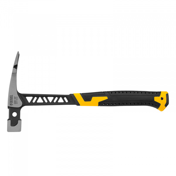 Молоток каменщика 680 г, цельнокованый, двухкомпонентная обрезиненная рукоятка Denzel