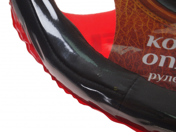 Оплетка руля AP-1020 BLACK натуральная кожа AUTOPROFI /1/25