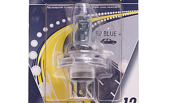 Автолампа H4 (60/55) P43t-38+50% RANGE POWER BLUE 12V NARVA /1/10/100