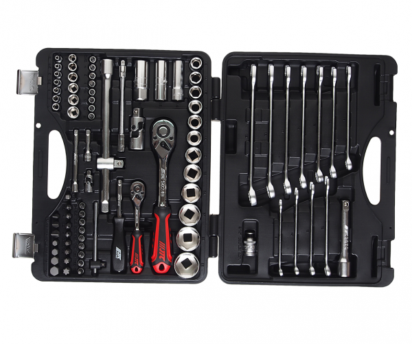 JTC Набор инструментов 85 предметов слесарно-монтажный 1/4",1/2" 6-ти гранных в кейсе JTC JTC Набор инструментов 85 предметов слесарно-монтажный 1/4",1/2" 6-ти гранных в кейсе JTC